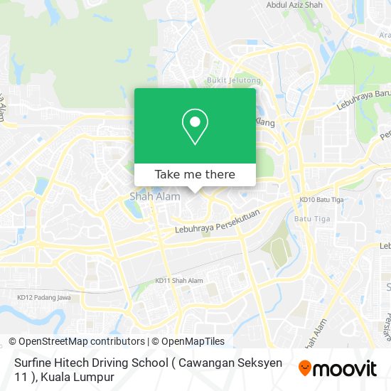 Peta Surfine Hitech Driving School ( Cawangan Seksyen 11 )