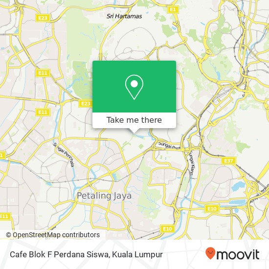 Cafe Blok F Perdana Siswa map