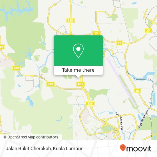 Jalan Bukit Cherakah map