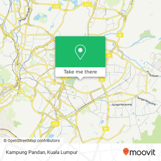 Kampung Pandan map