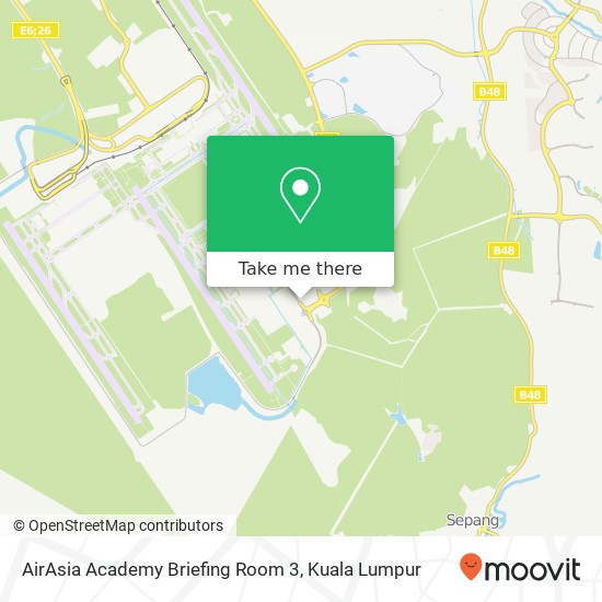 AirAsia Academy Briefing Room 3 map