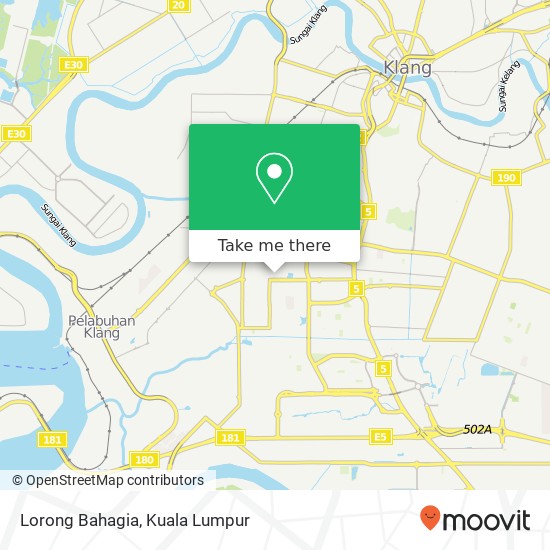 Lorong Bahagia map