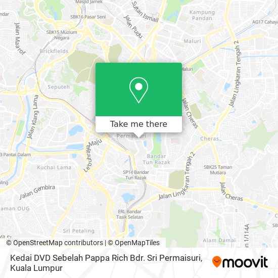 Kedai DVD Sebelah Pappa Rich Bdr. Sri Permaisuri map