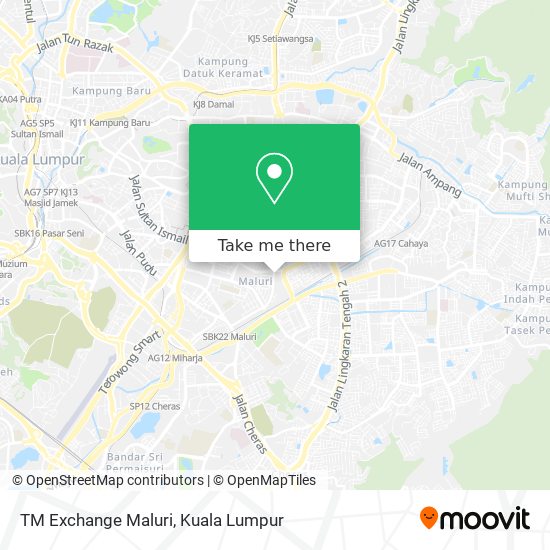 TM Exchange Maluri map