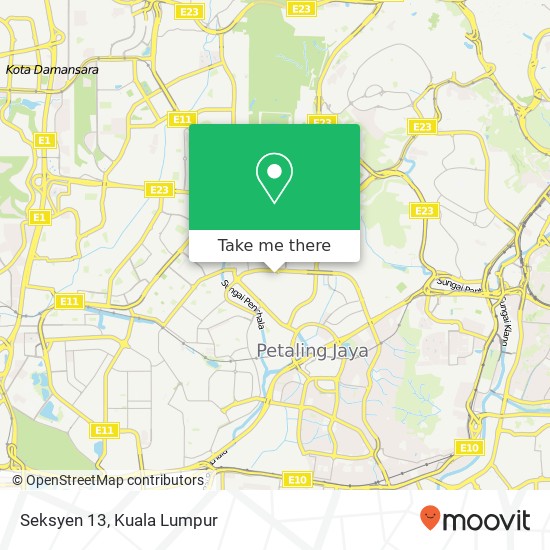 Seksyen 13 map