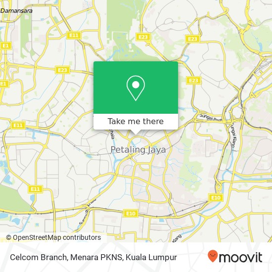 Celcom Branch, Menara PKNS map