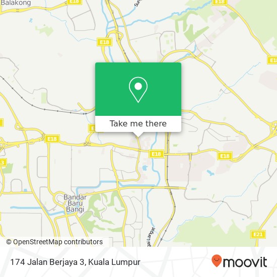 Peta 174 Jalan Berjaya 3