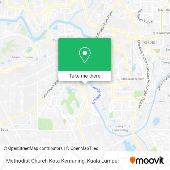 Methodist Church Kota Kemuning map