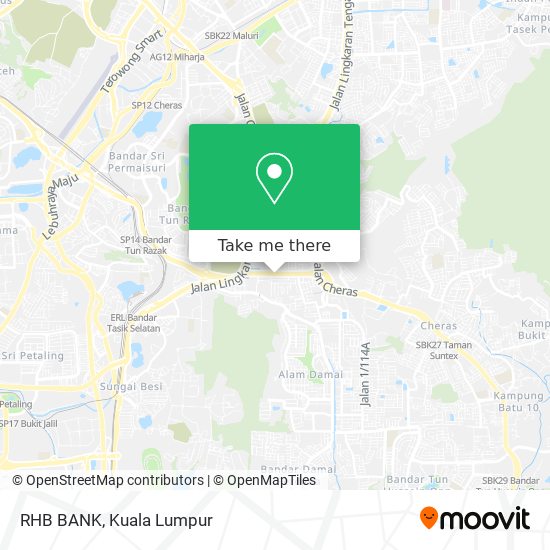 RHB BANK map