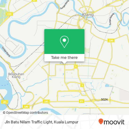 Jln Batu Nilam Traffic Light map