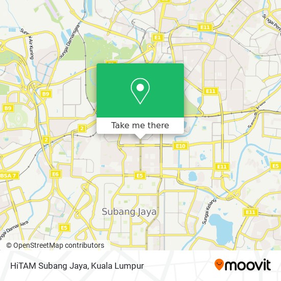 HiTAM Subang Jaya map