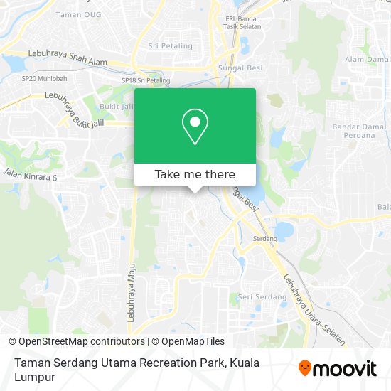Peta Taman Serdang Utama Recreation Park