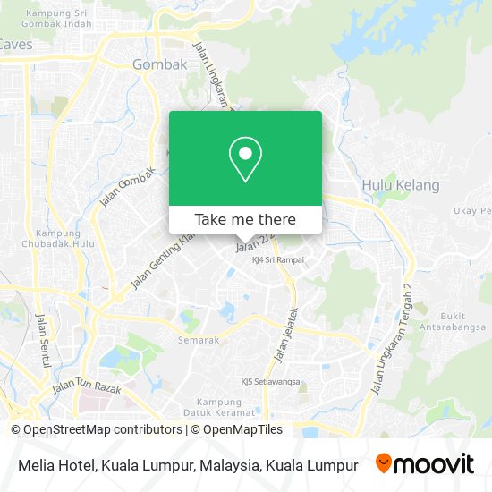 Melia Hotel, Kuala Lumpur, Malaysia map