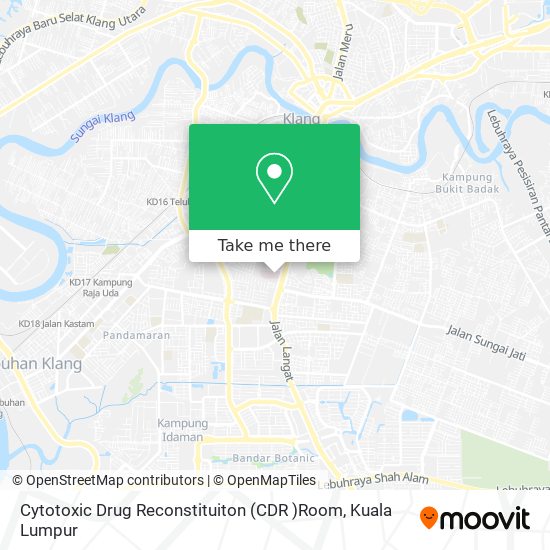 Cytotoxic Drug Reconstituiton (CDR )Room map