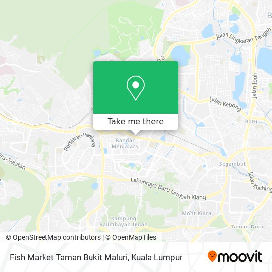 Peta Fish Market Taman Bukit Maluri