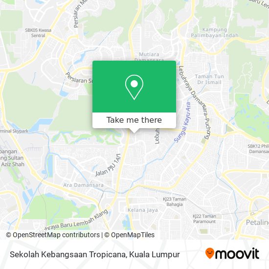 Sekolah Kebangsaan Tropicana map