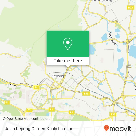 Jalan Kepong Garden map