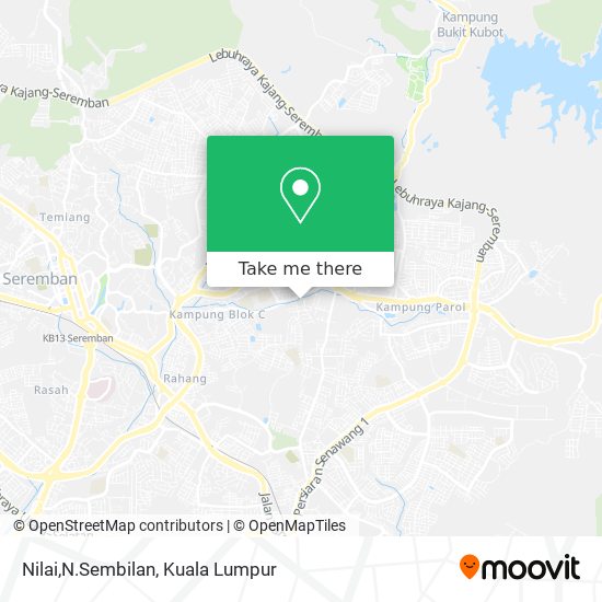 Nilai,N.Sembilan map