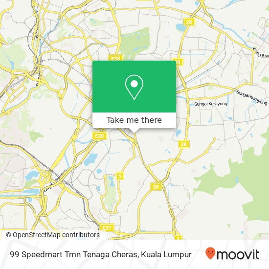 99 Speedmart Tmn Tenaga Cheras map
