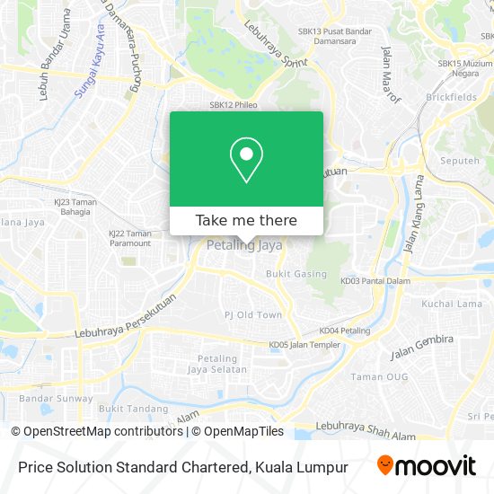 Price Solution Standard Chartered map