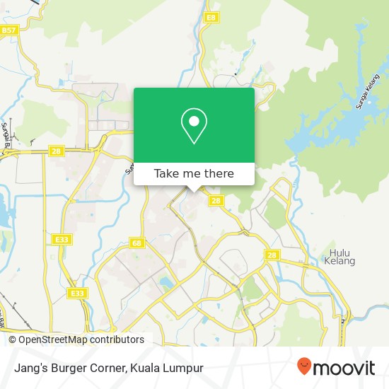 Jang's Burger Corner map