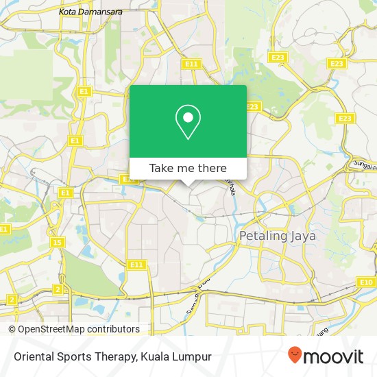 Oriental Sports Therapy map