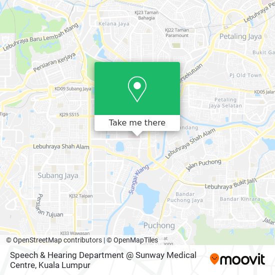 Speech & Hearing Department @ Sunway Medical Centre map