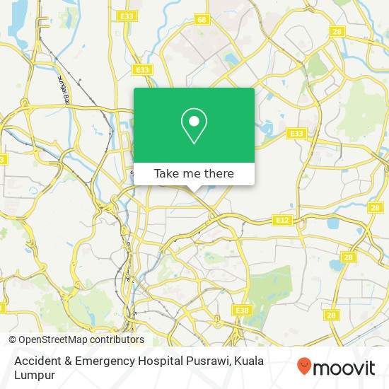 Peta Accident & Emergency Hospital Pusrawi