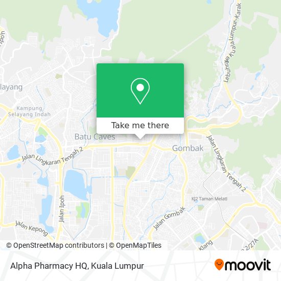 Alpha Pharmacy HQ map