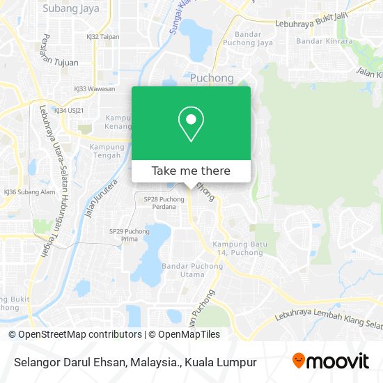 Selangor Darul Ehsan, Malaysia. map