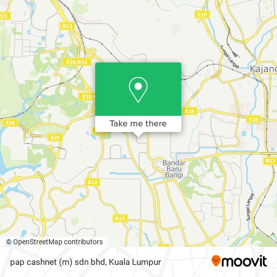 pap cashnet (m) sdn bhd map