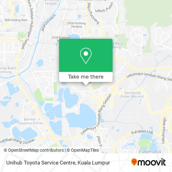 Peta Unihub Toyota Service Centre