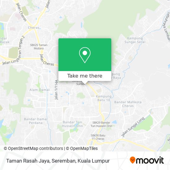 Peta Taman Rasah Jaya, Seremban