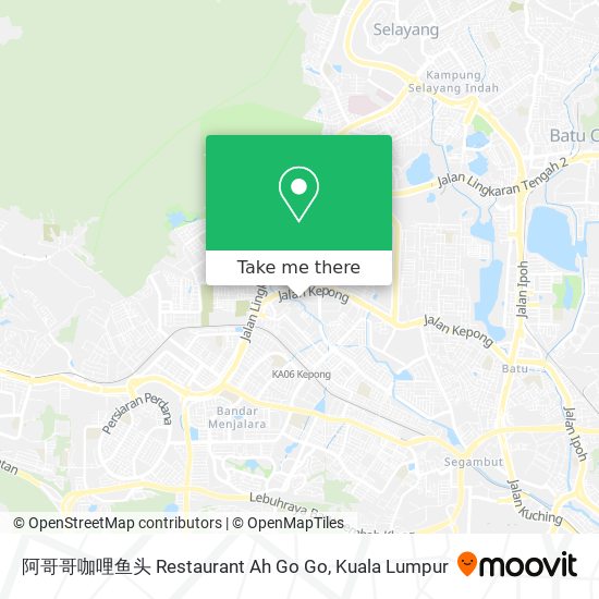 阿哥哥咖哩鱼头 Restaurant Ah Go Go map