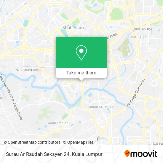 Surau Ar Raudah Seksyen 24 map