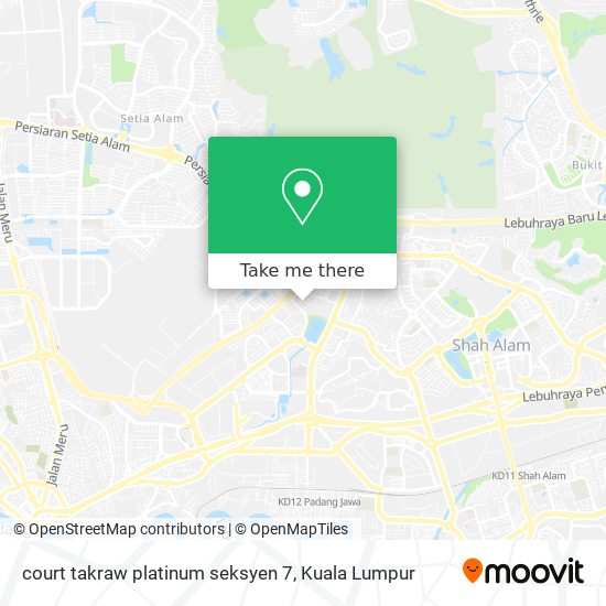 court takraw platinum seksyen 7 map