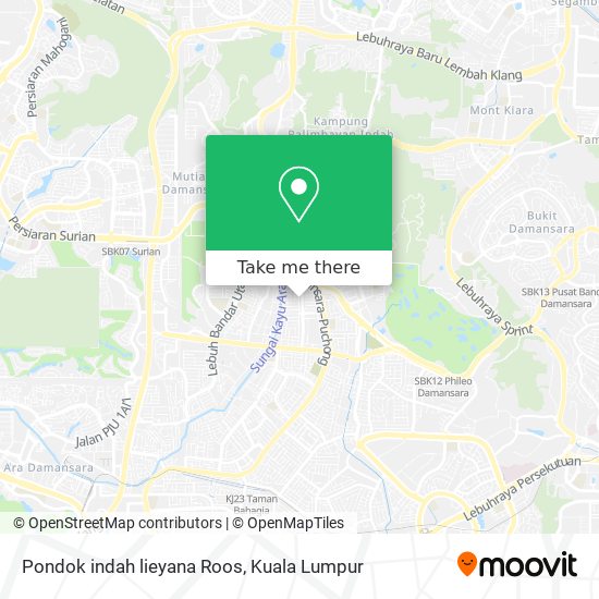 Peta Pondok indah lieyana Roos