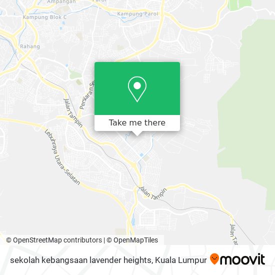 Peta sekolah kebangsaan lavender heights