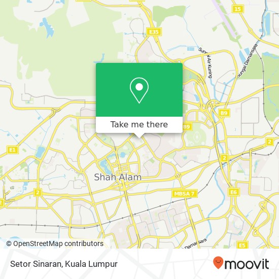 Setor Sinaran map