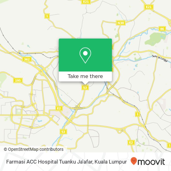 Farmasi ACC Hospital Tuanku Ja'afar map