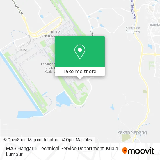 MAS Hangar 6 Technical Service Department map
