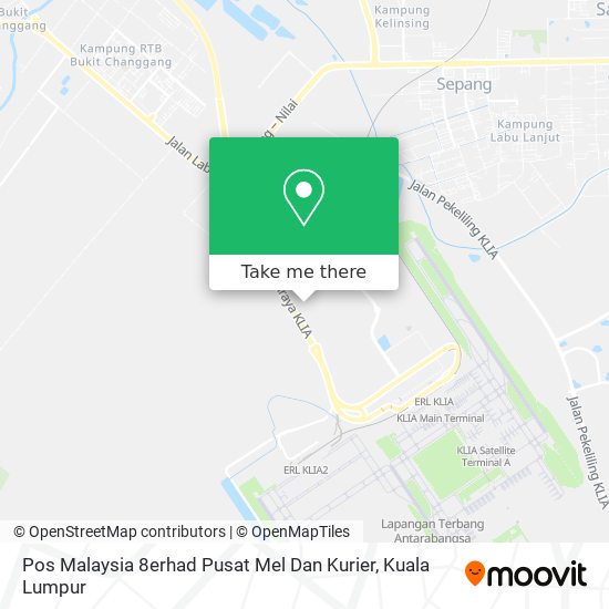 Pos Malaysia 8erhad Pusat Mel Dan Kurier map