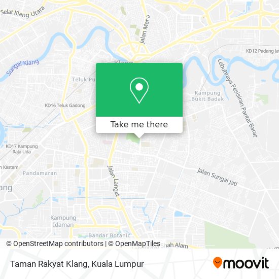 Taman Rakyat Klang map
