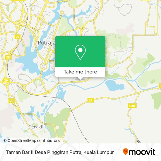 Taman Bar II Desa Pinggiran Putra map