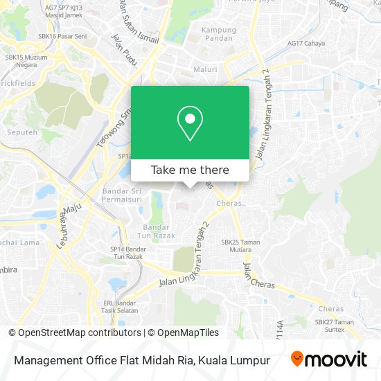 Management Office Flat Midah Ria map