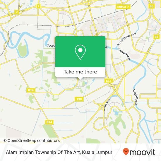 Alam Impian Township Of The Art map