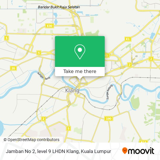 Jamban No 2, level 9 LHDN Klang map