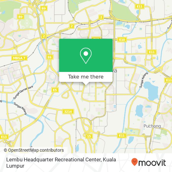 Lembu Headquarter Recreational Center map