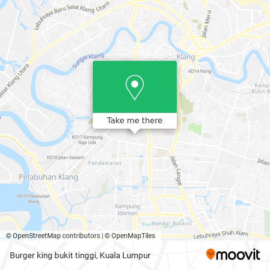 Peta Burger king bukit tinggi
