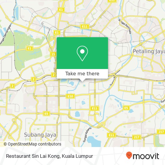 Restaurant Sin Lai Kong map